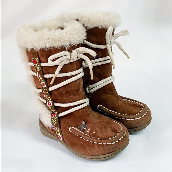 Carter's Other - CARTERS Girls Melissa Boot Brown Suede ZIP Up